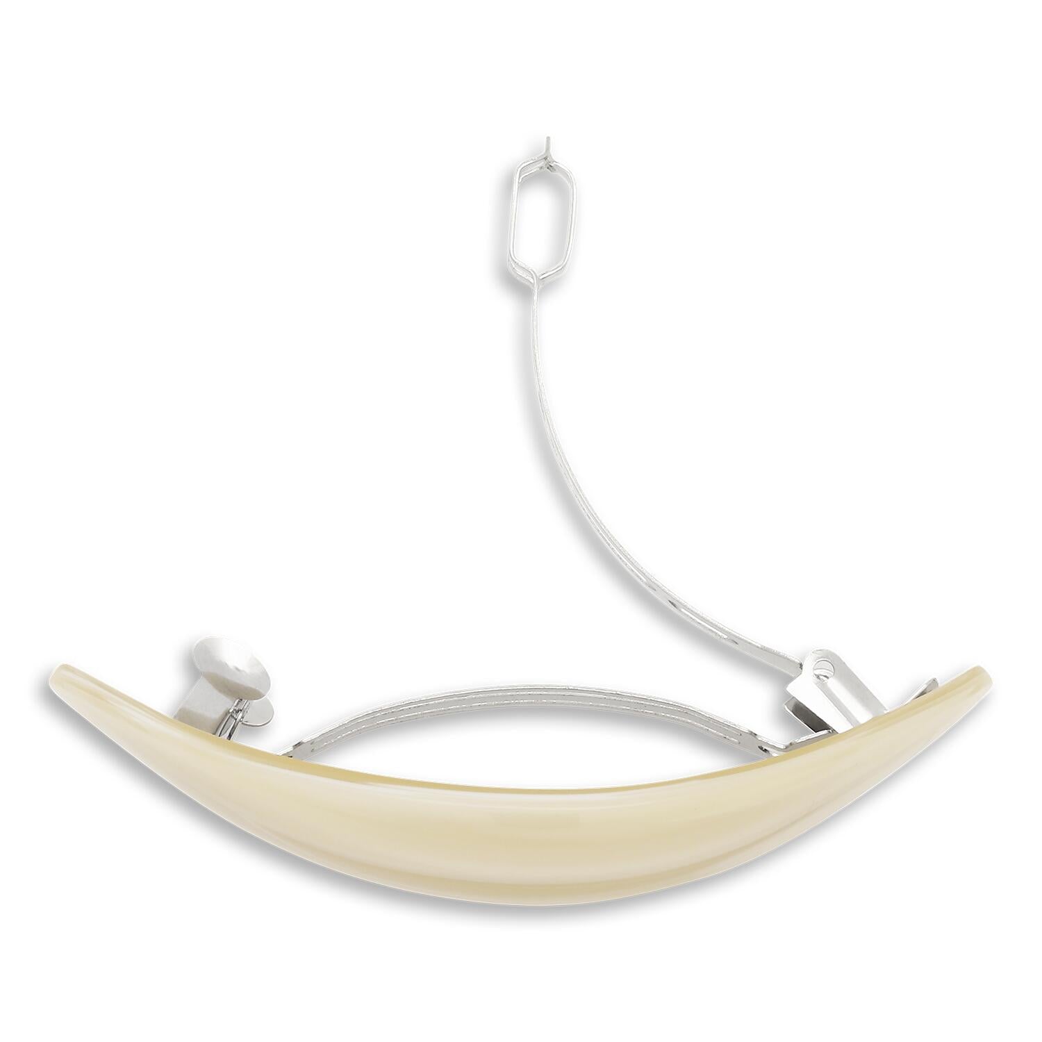 Oval bone clip - Ivory